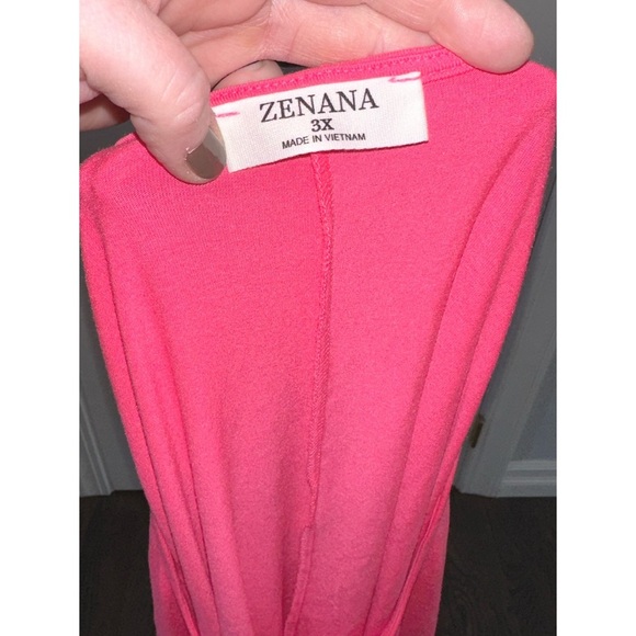 Zenana neon coral fuchsia perfect tank top - Picture 4 of 4